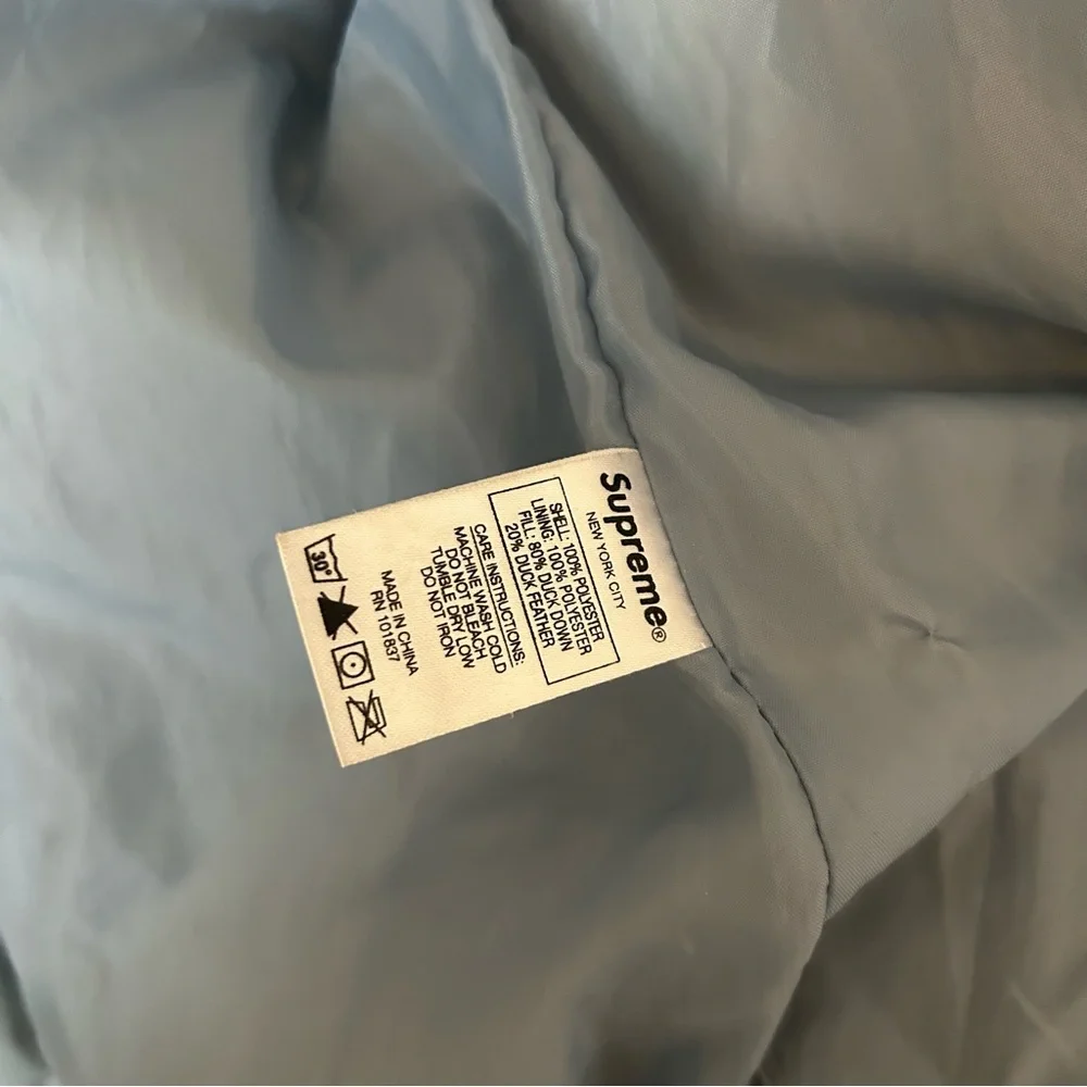 Supreme Stripe Panel Down Jacket FW18 - Picture 5 of 10